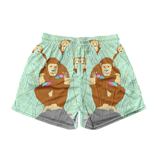 Apes Psi~ All Over Print Men's Mesh Shorts
