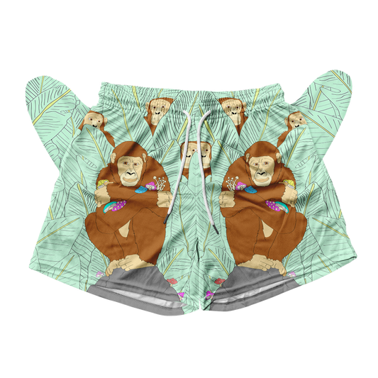 Apes Psi~ All Over Print Men's Mesh Shorts