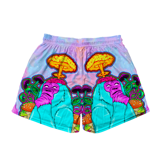 Awakened Ape All Over Print Men's Mesh Shorts