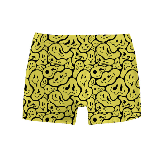 Trippy Smiley Faces All Over Print Men's Boxer Brief