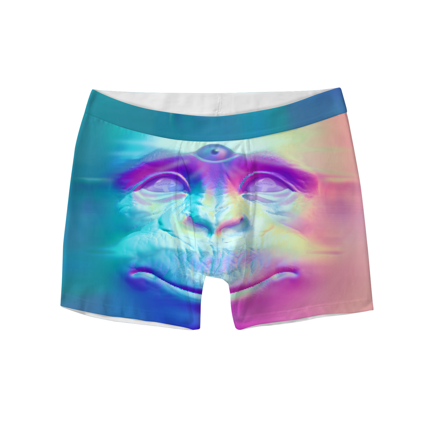 Neon Glowing Monkey All Over Print Men's Boxer Brief