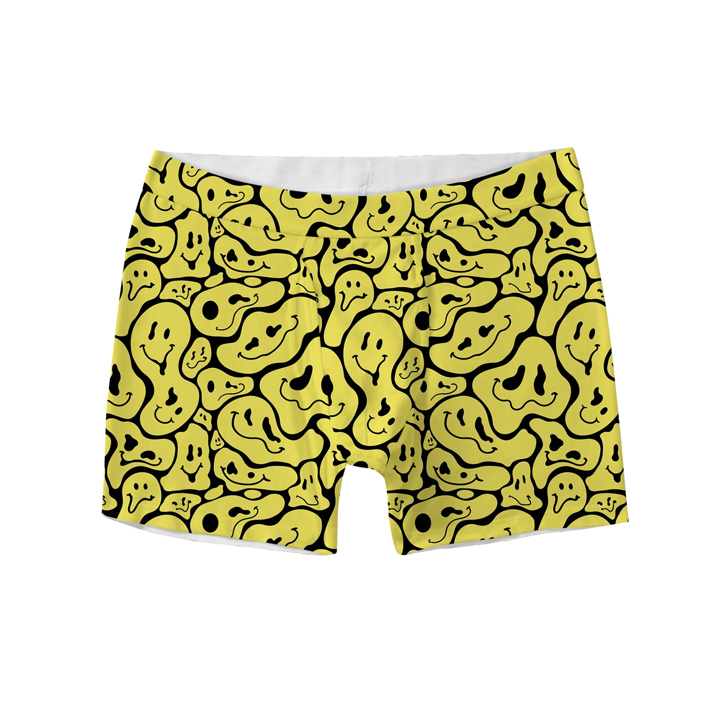 Trippy Smiley Faces All Over Print Men's Boxer Brief