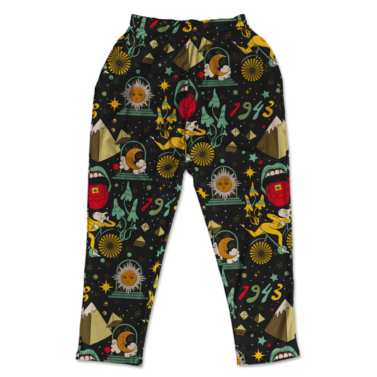 Bicycle Day Pattern All Over Print Muscle Pants