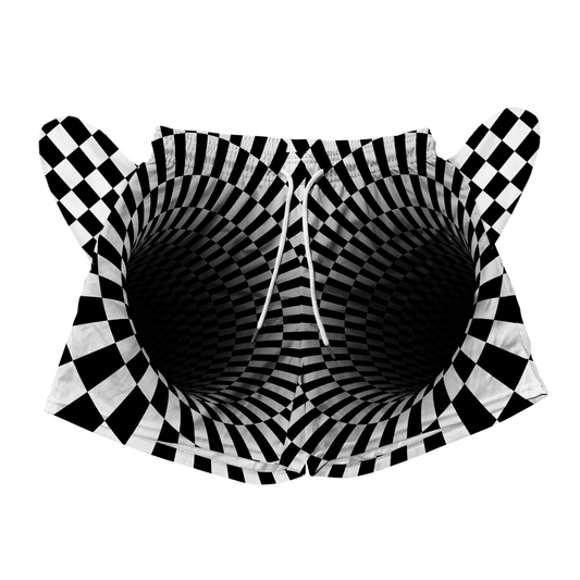 Black Hole All Over Print Men's Mesh Shorts