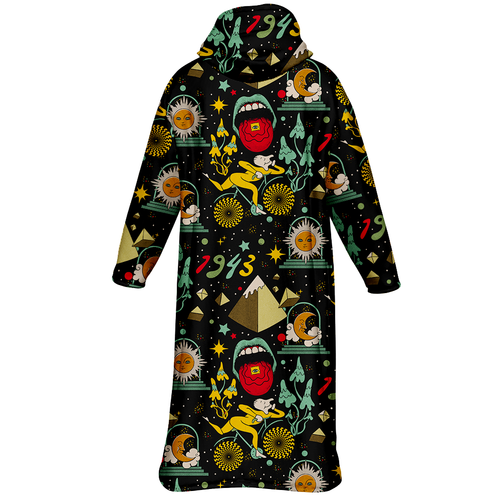 Bicycle Day Pattern All Over Print Cloak