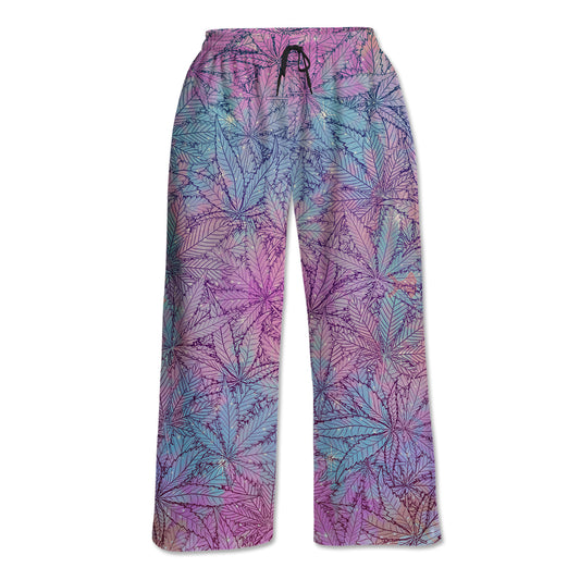 Canna~ Pattern Wide Leg Lounge Pants