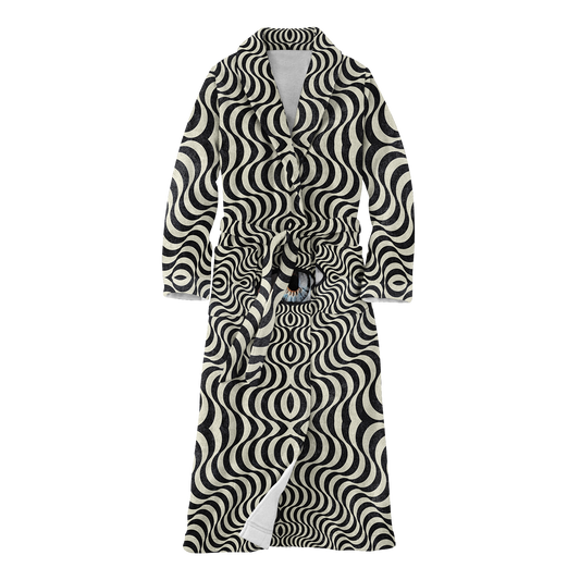 Hypnotic Eye Acid All Over Print Fleece Robe