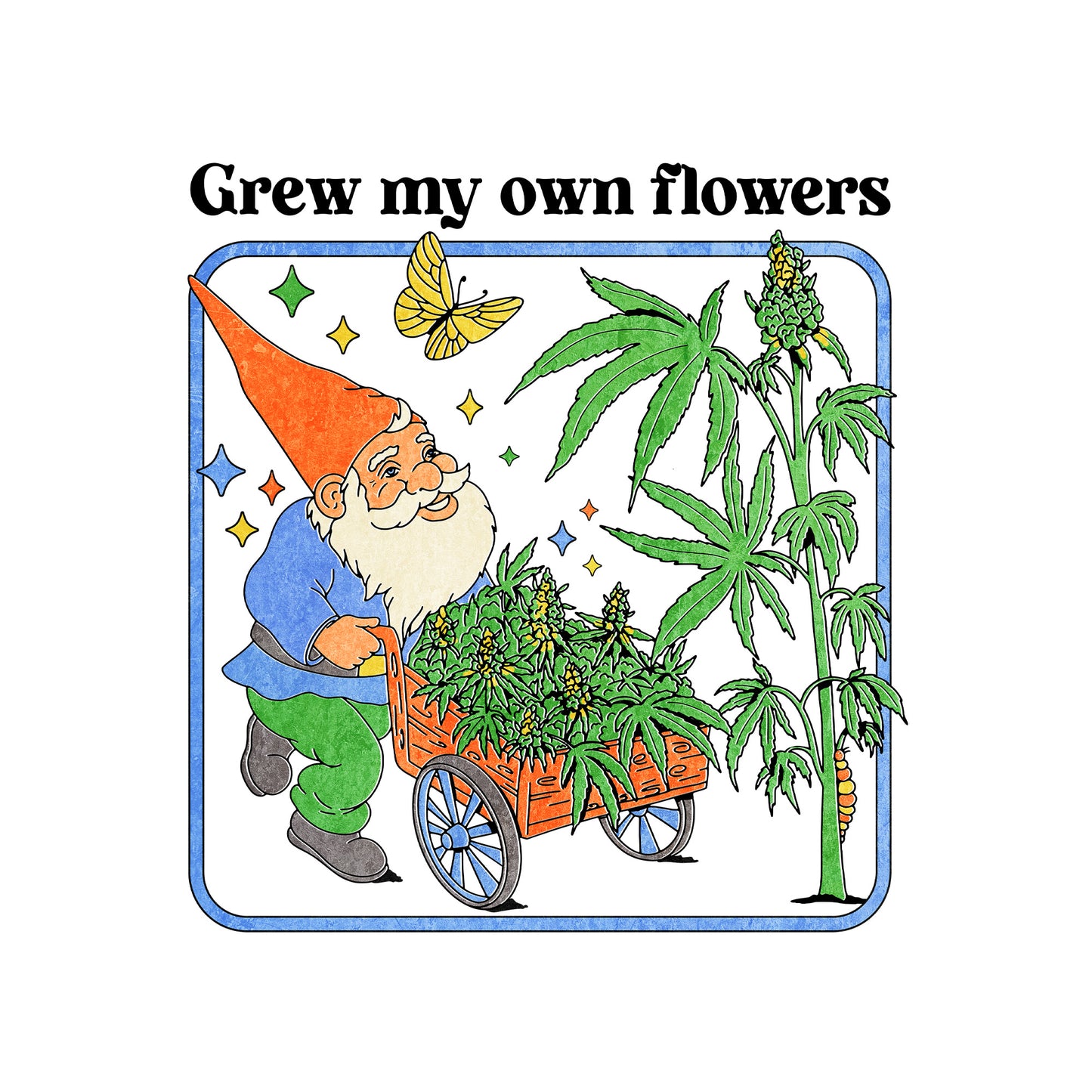 Grew My Own Flowers Crop Tee