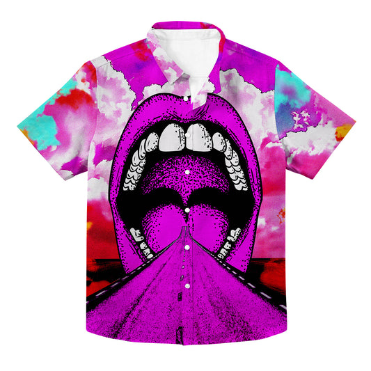 Into My Mouth All Over Print Hawaiian Button Up