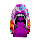 Into My Mouth All Over Print Hoodie Dress