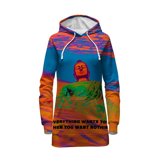 Nothing All Over Print Hoodie Dress