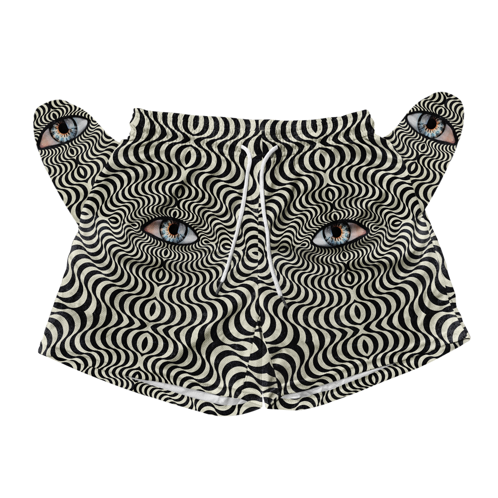 Hypnotic Eye All Over Print Men's Mesh Shorts