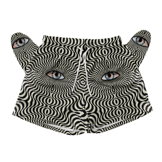 Hypnotic Eye All Over Print Men's Mesh Shorts