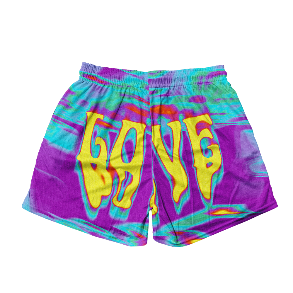 I Love You Psi~ Liquid Men's Mesh Shorts