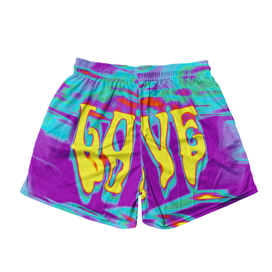 I Love You Psi~ Liquid Men's Mesh Shorts