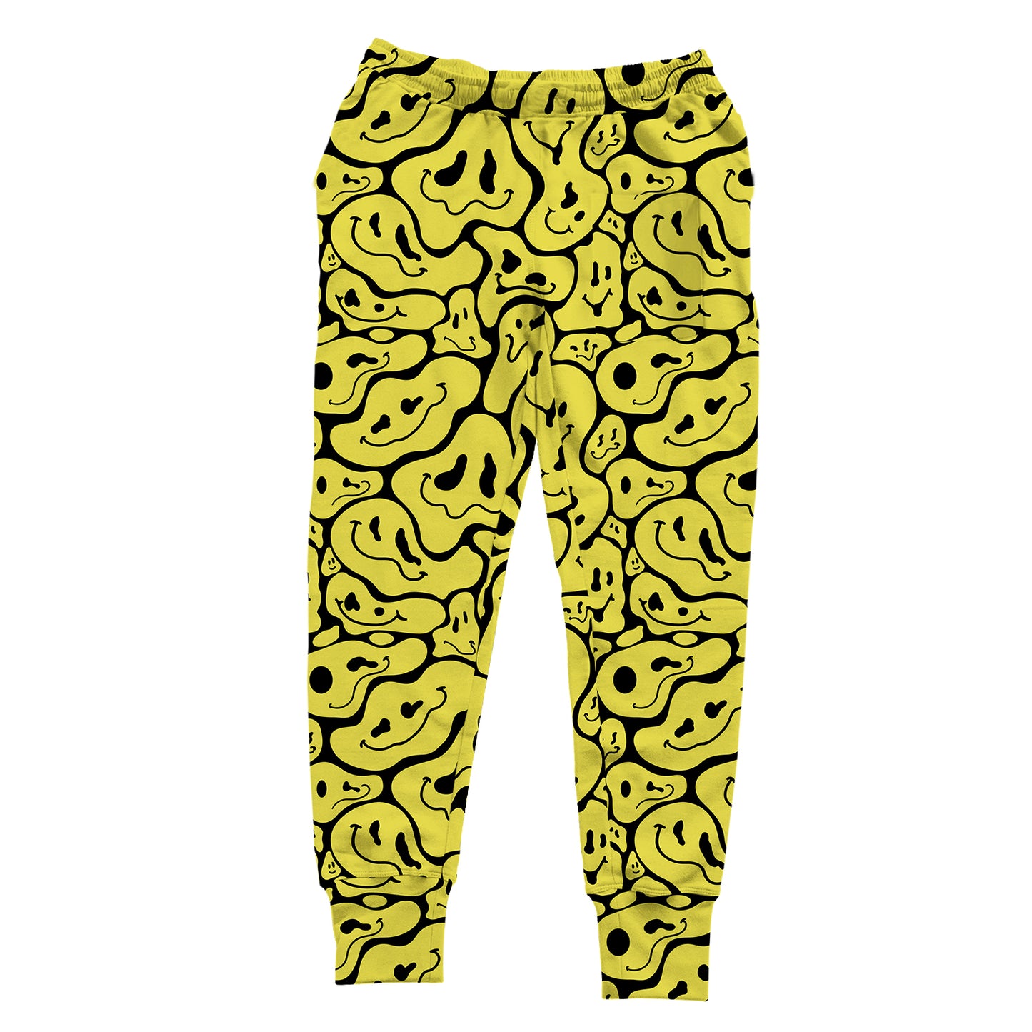 Trippy Smiley Faces All Over Print Unisex Joggers