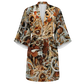 Psi~ Is My Friend All Over Print Women's Satin Kimono Robe