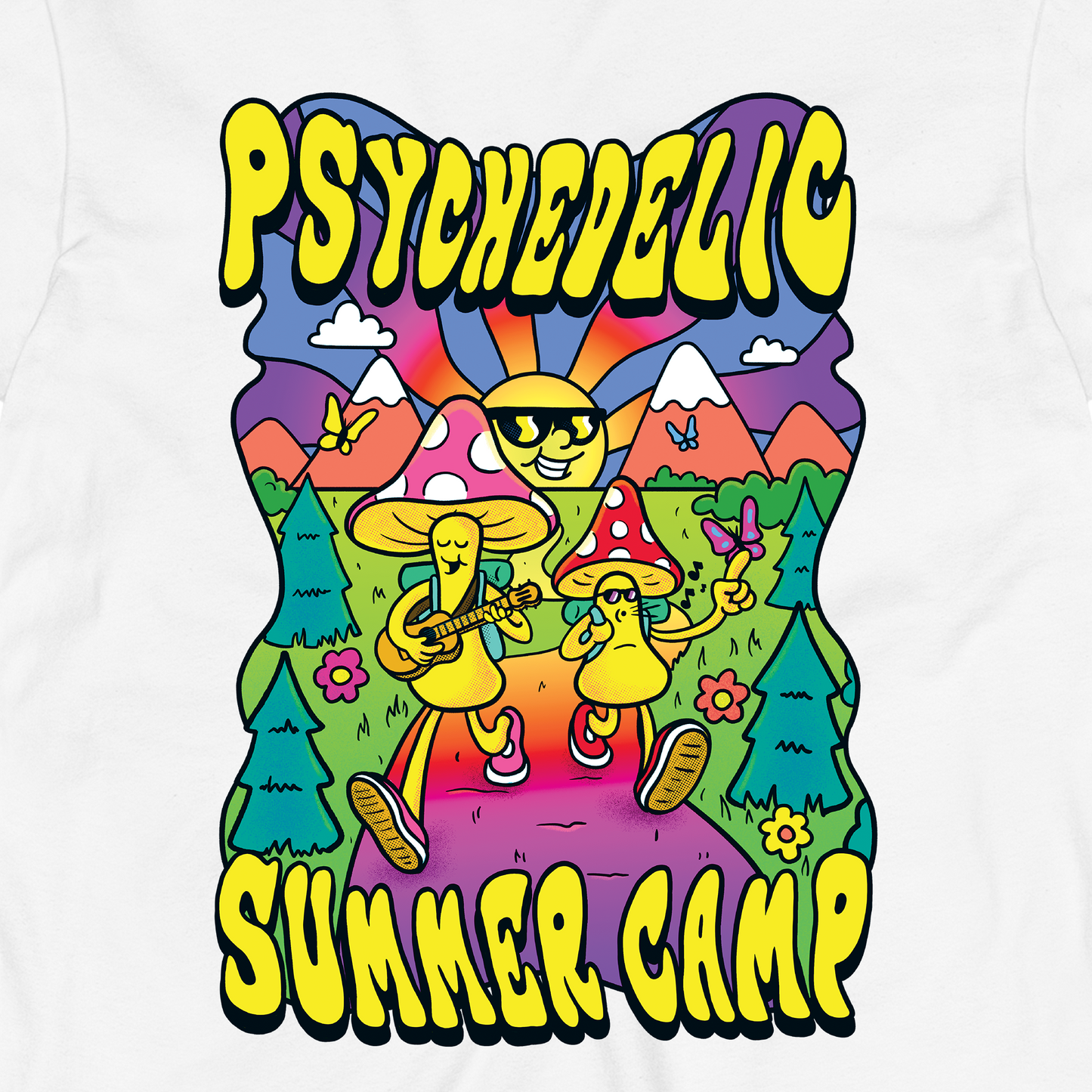 Psi~ Summer Camp Graphic Long Sleeve Tee