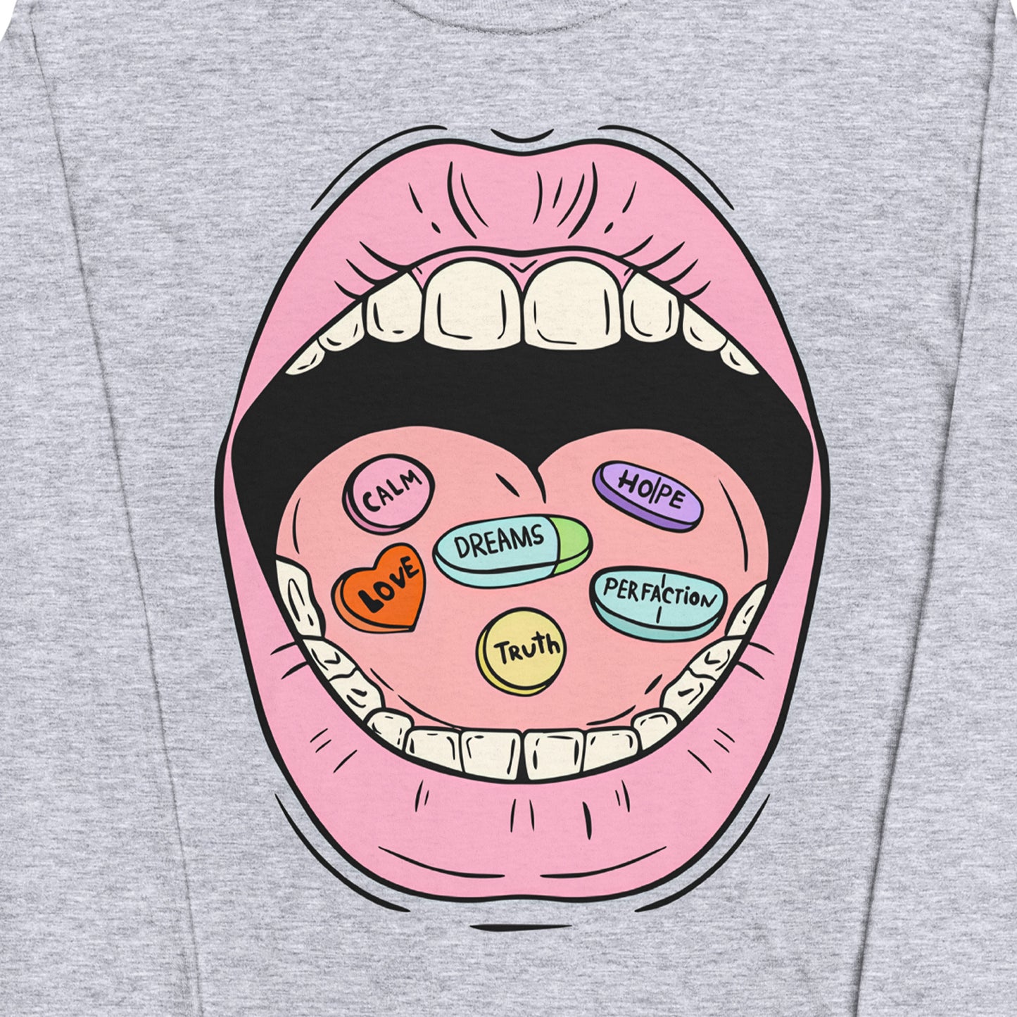 Daily Pills Graphic Long Sleeve Tee