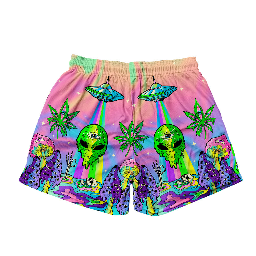 Psyc Trip All Over Print Men's Mesh Shorts