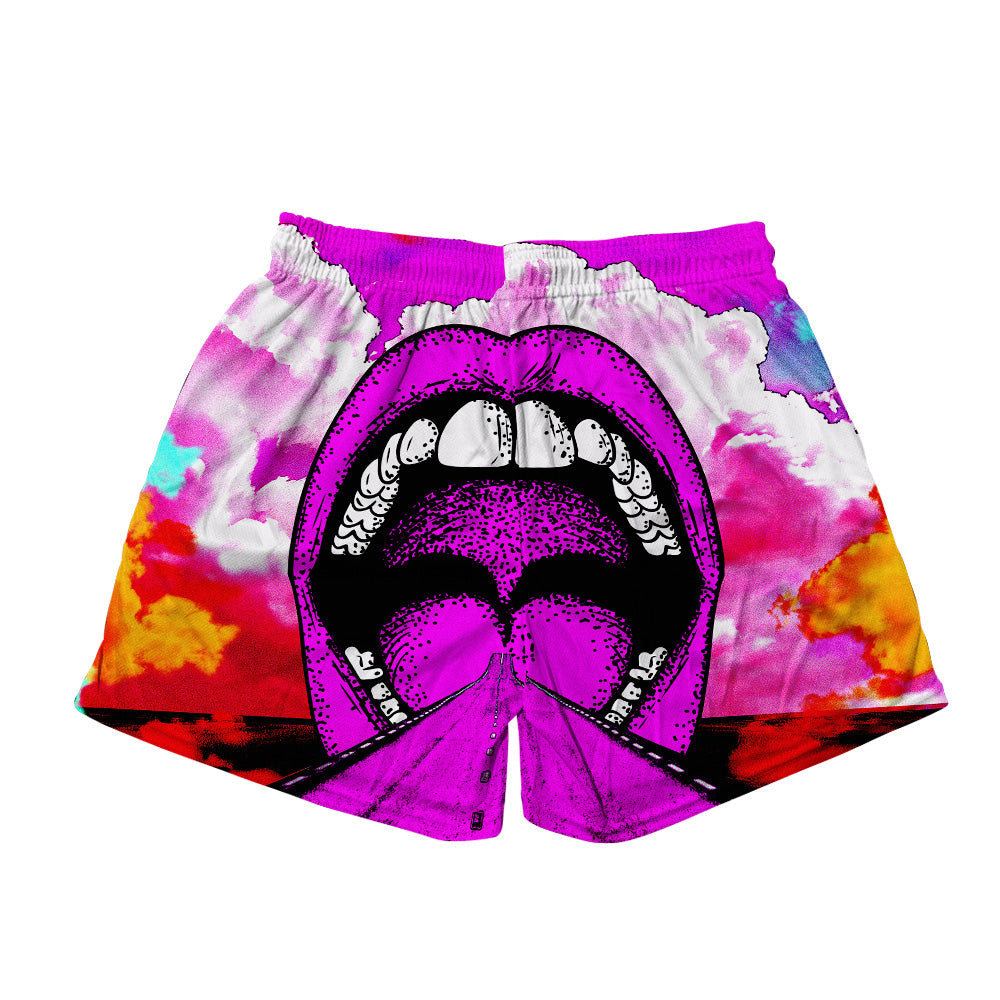 Into My Mouth All Over Print Men's Mesh Shorts