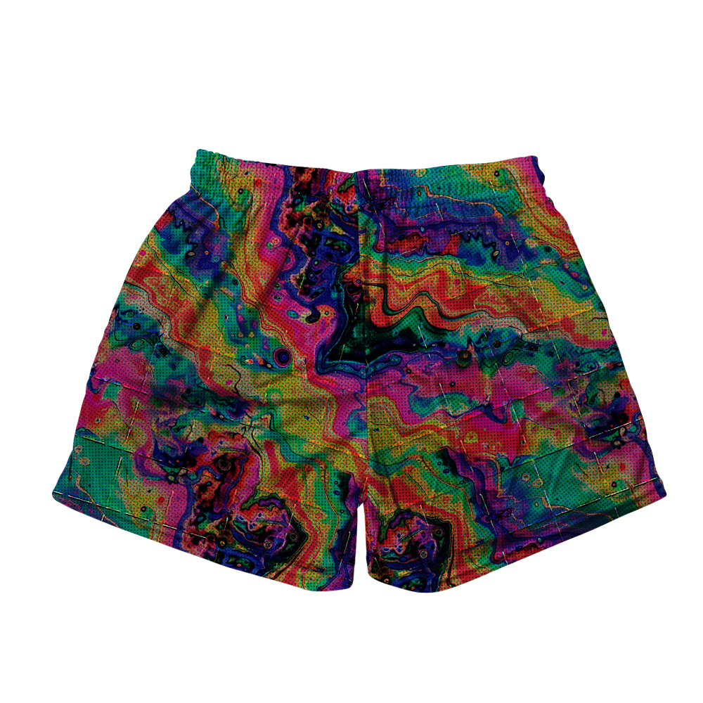 Acid Melt All Over Print Men's Mesh Shorts