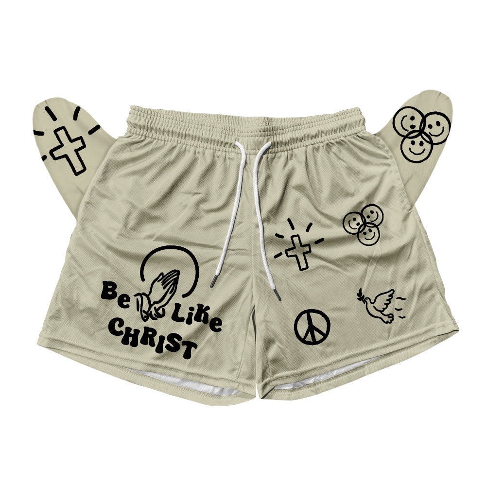 Be Like Christ All Over Print Men's Mesh Shorts