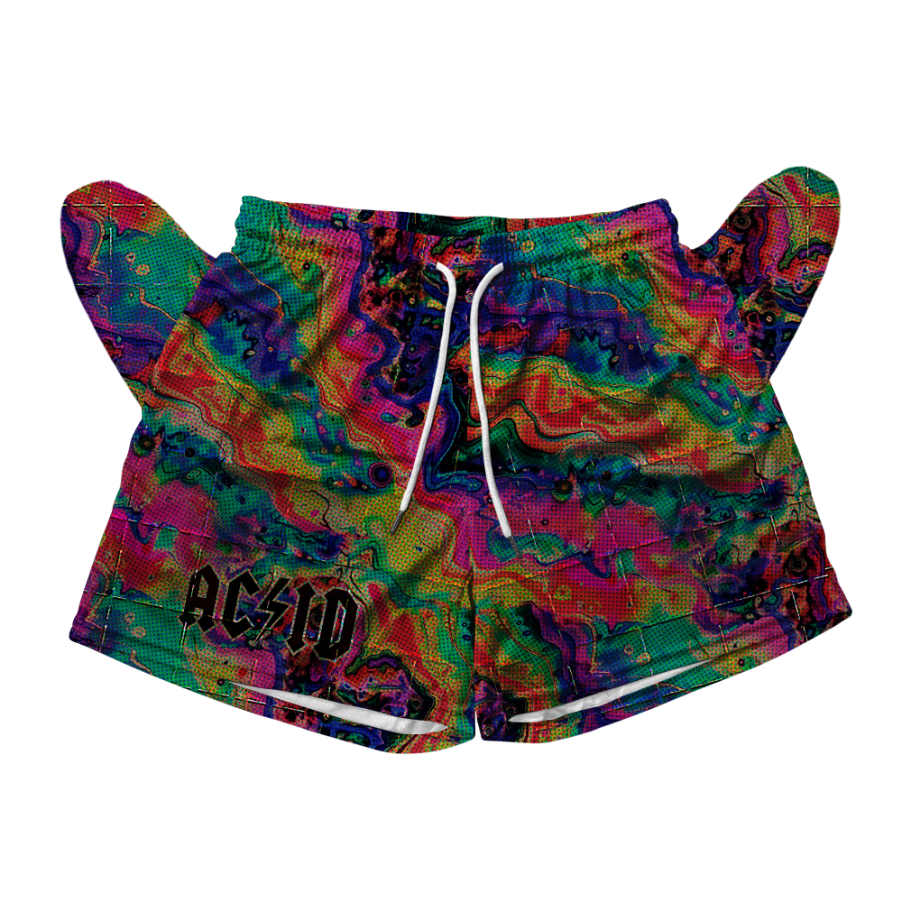 Acid Melt All Over Print Men's Mesh Shorts