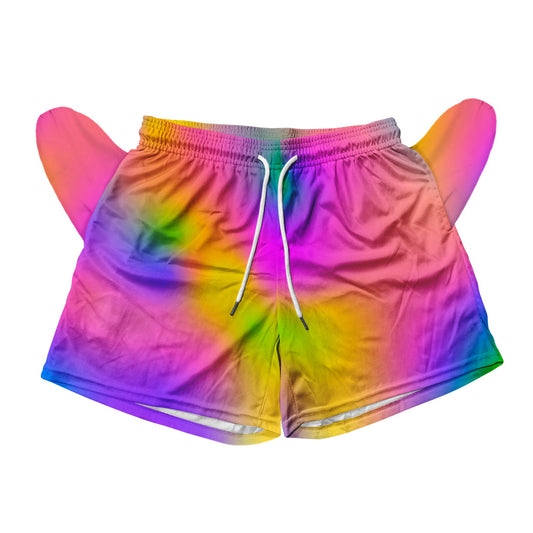 Neon Dream All Over Print Men's Mesh Shorts