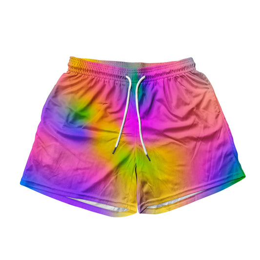 Neon Dream All Over Print Men's Mesh Shorts