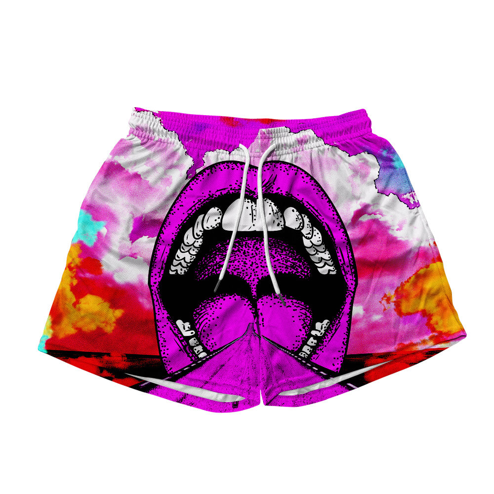 Into My Mouth All Over Print Men's Mesh Shorts