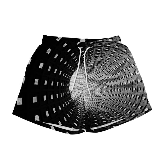 Optical Illusion All Over Print Men's Mesh Shorts