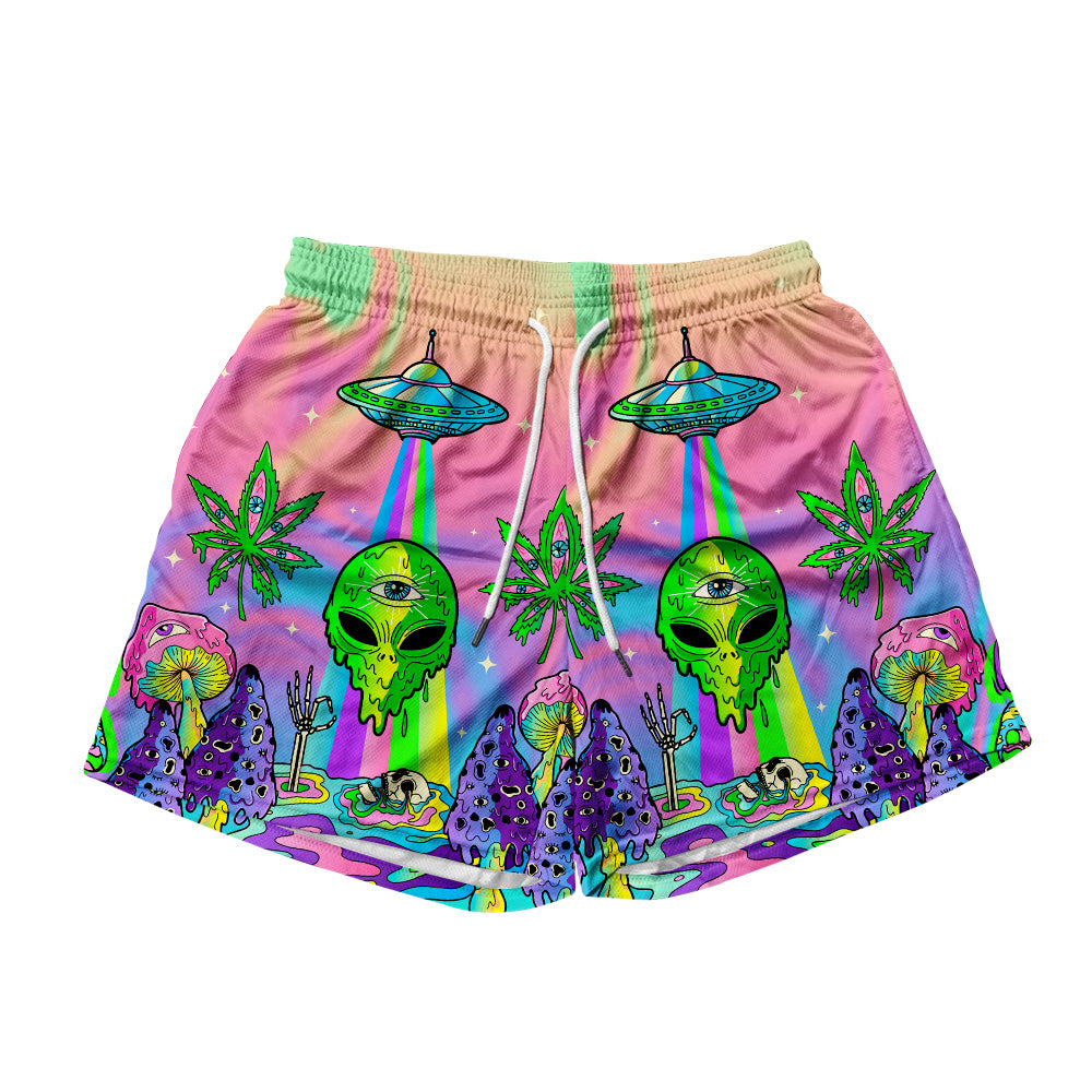 Psyc Trip All Over Print Men's Mesh Shorts