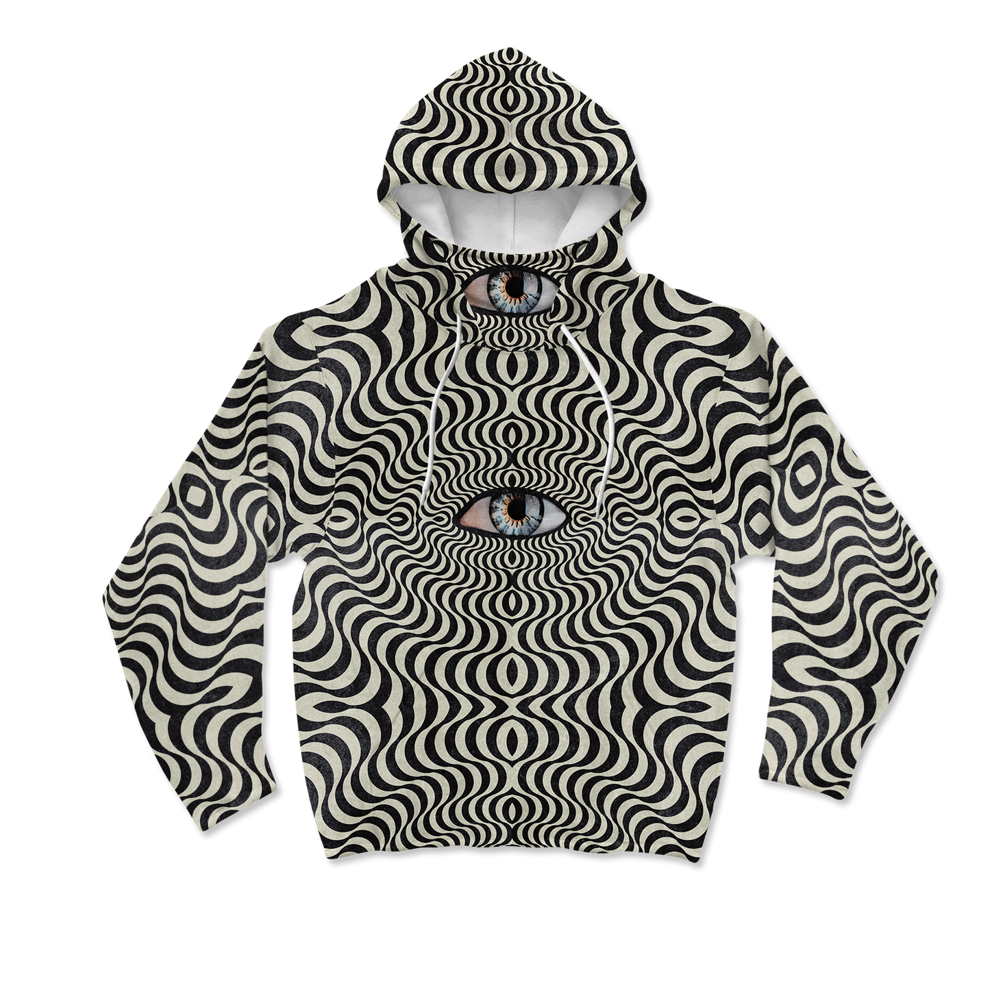 Hypnotic Eye All Over Print Mask Hoodie