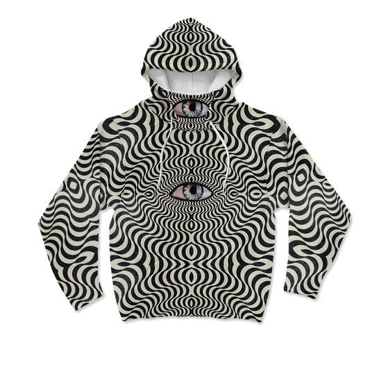 Hypnotic Eye All Over Print Mask Hoodie