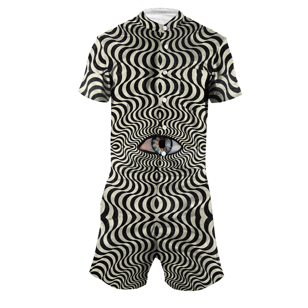 Hypnotic Eye All Over Print Romper