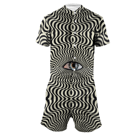 Hypnotic Eye All Over Print Romper