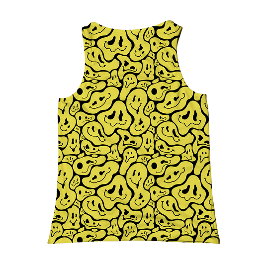 Trippy Smiley Faces All Over Print Unisex Tank Top