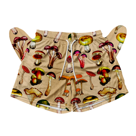 Magic Mushrooms All Over Print Men's Mesh Shorts