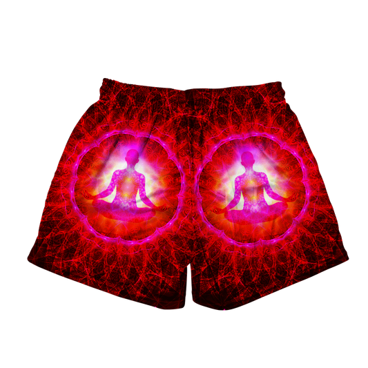 Meditating Psi~ All Over Print Men's Mesh Shorts