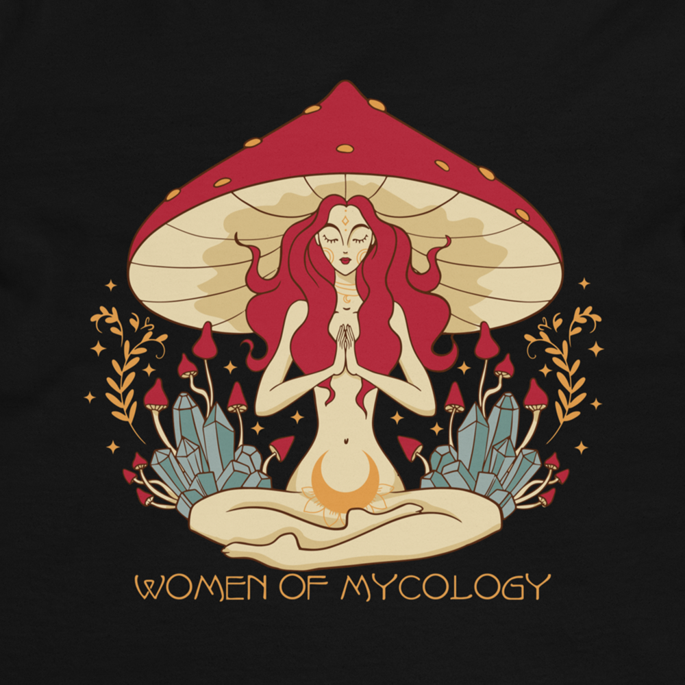 Mystical Woman of Mycology Graphic Long Sleeve Tee