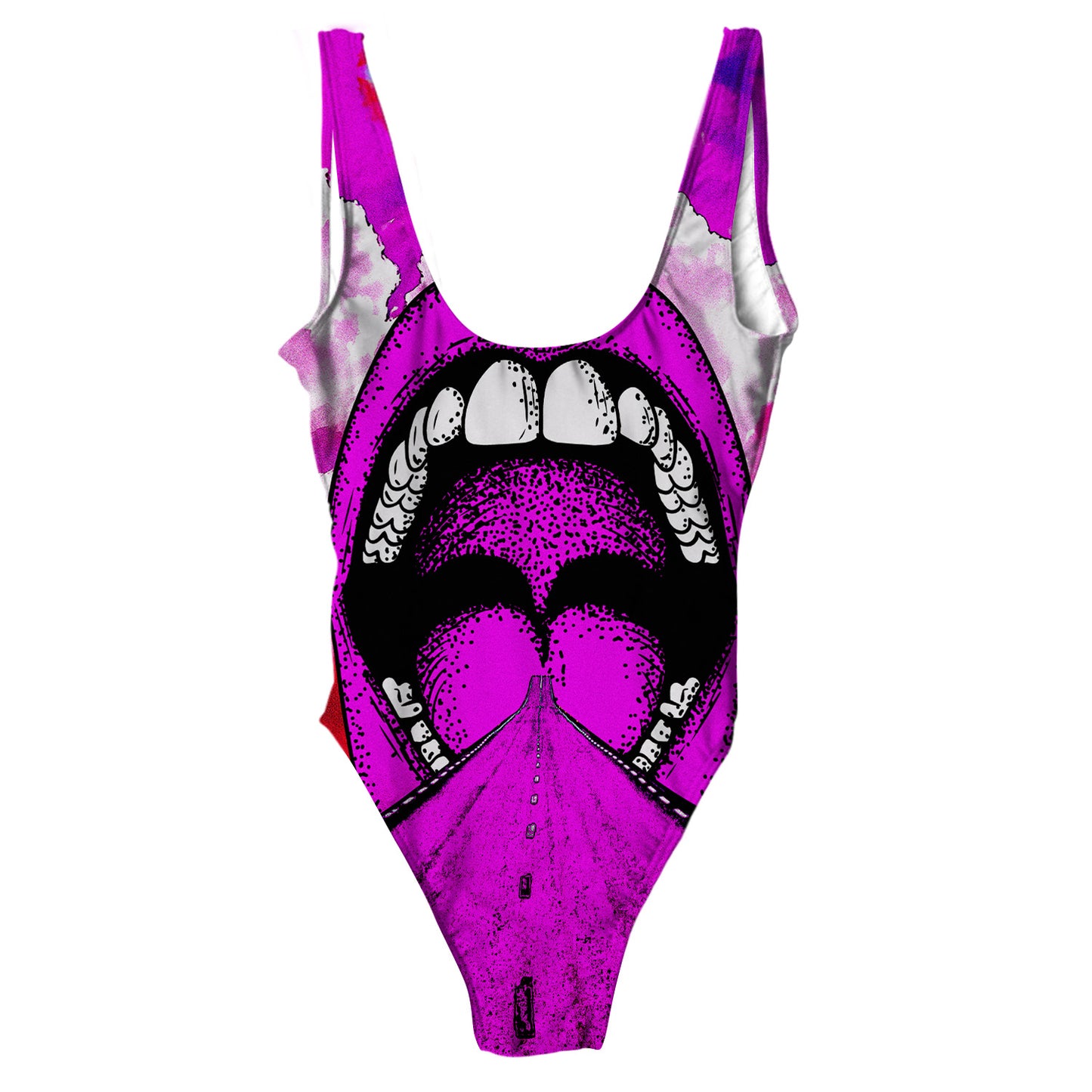 Into My Mouth All Over Print One-Piece Swimsuit