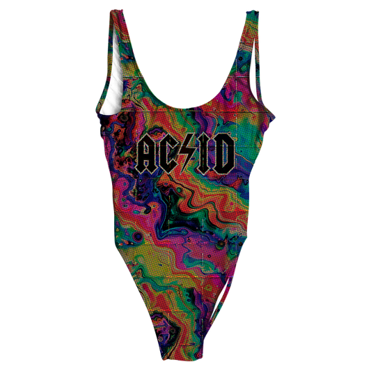 Acid Melt All Over Print One-Piece Swimsuit