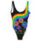Rainbow Eyes All Over Print One-Piece Swimsuit