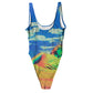 Everything Wants You All Over Print High Waist Swimsuit