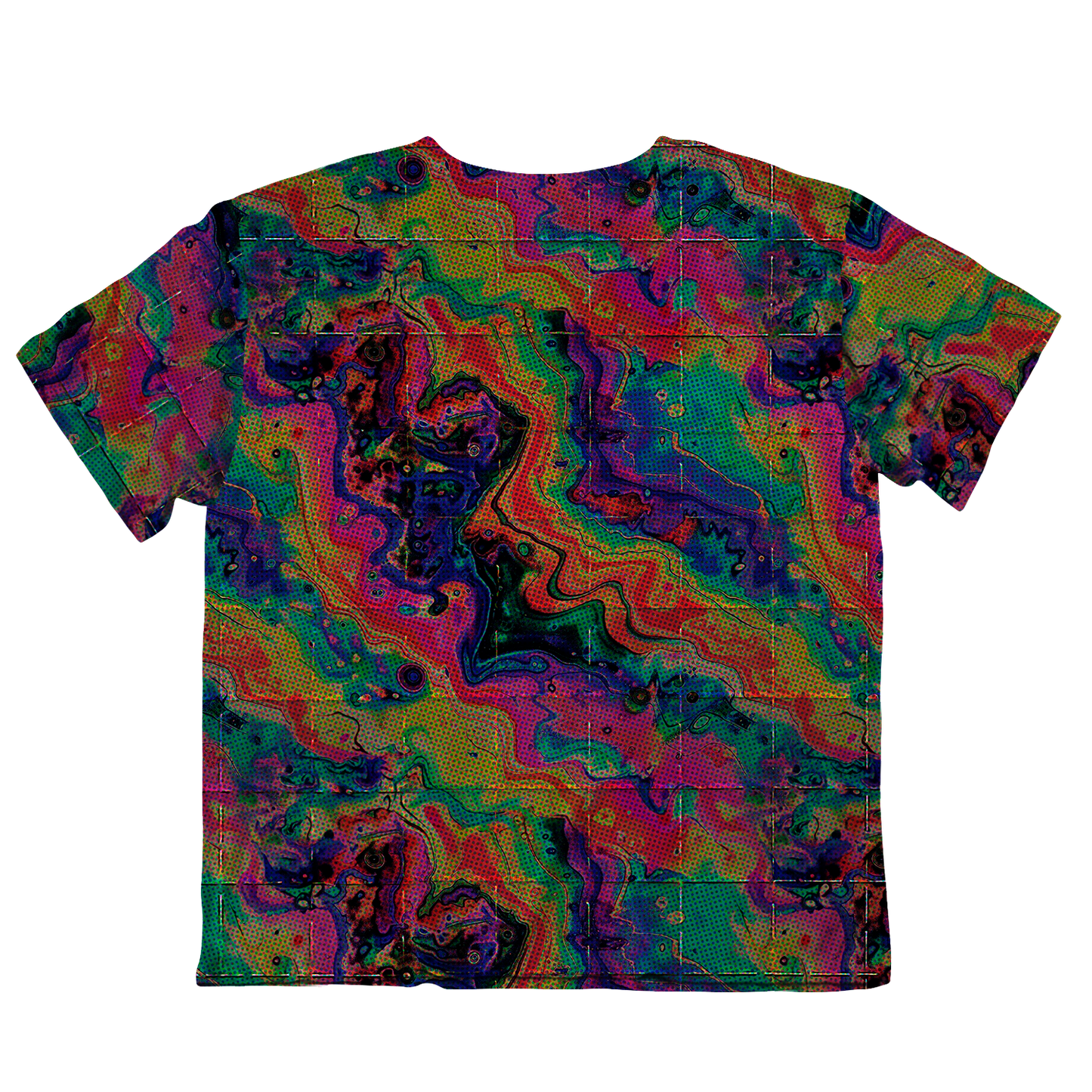 Acid Melt All Over Print Oversized Tee