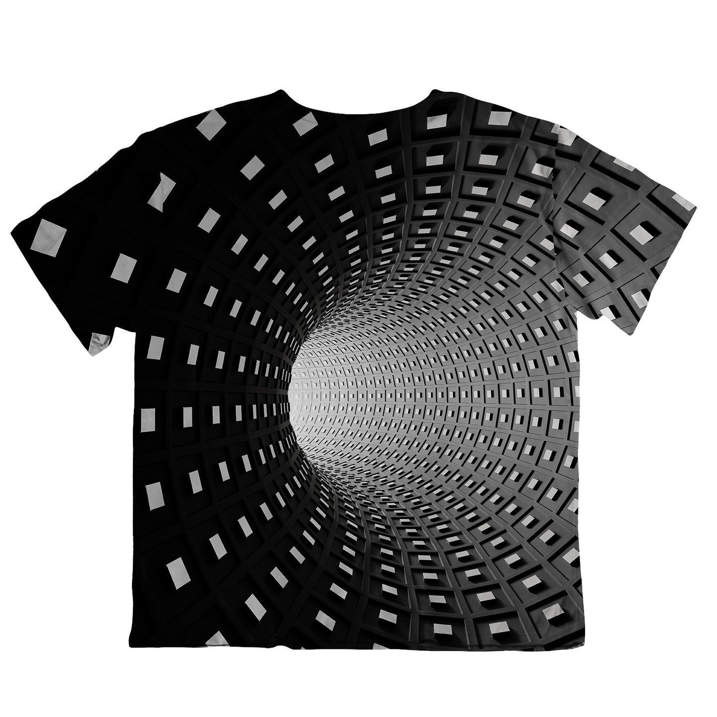 Optical Illusion All Over Print Oversized Tee