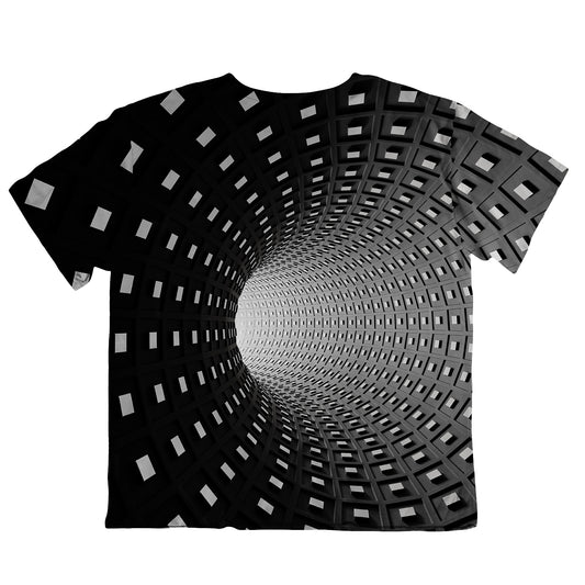 Optical Illusion All Over Print Oversized Tee