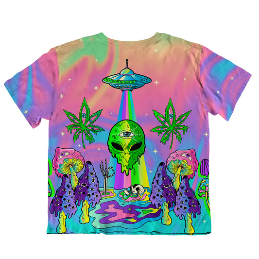 Psyc Trip All Over Print Oversized Tee