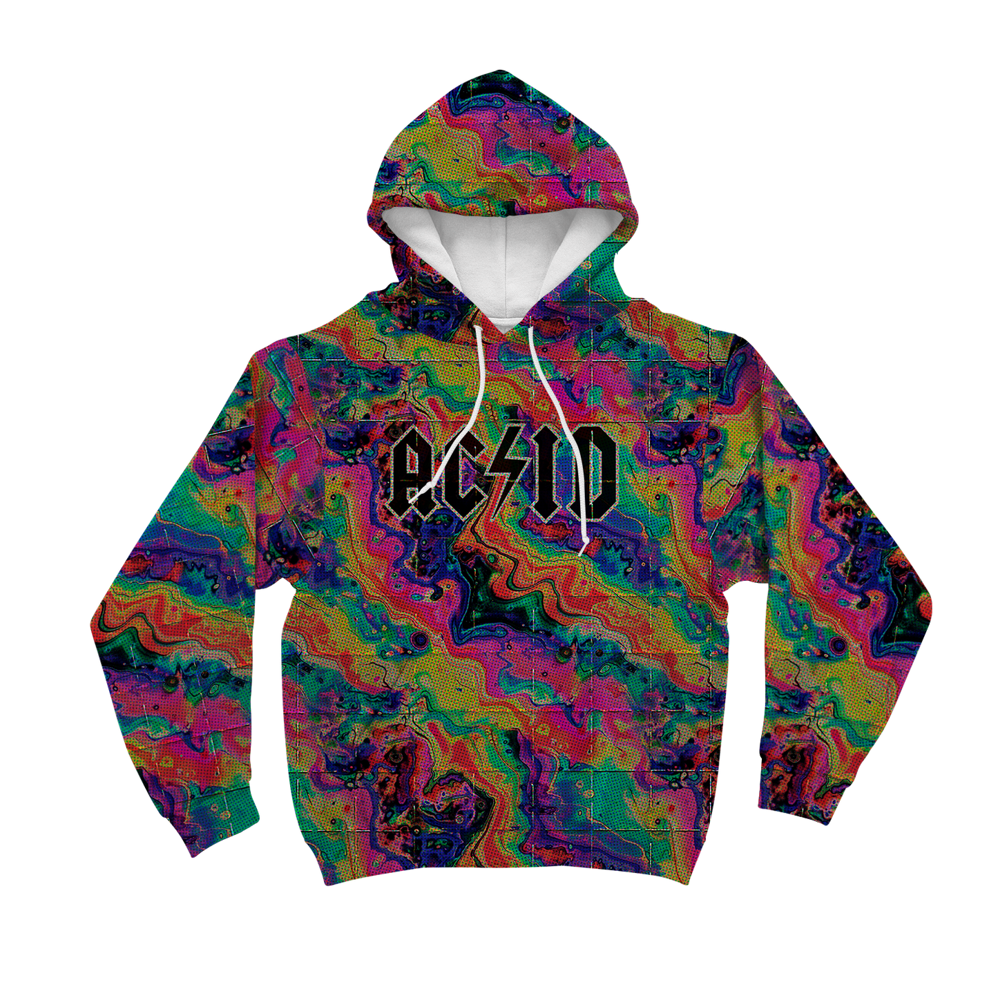 Acid Melt All Over Print Unisex Hoodie